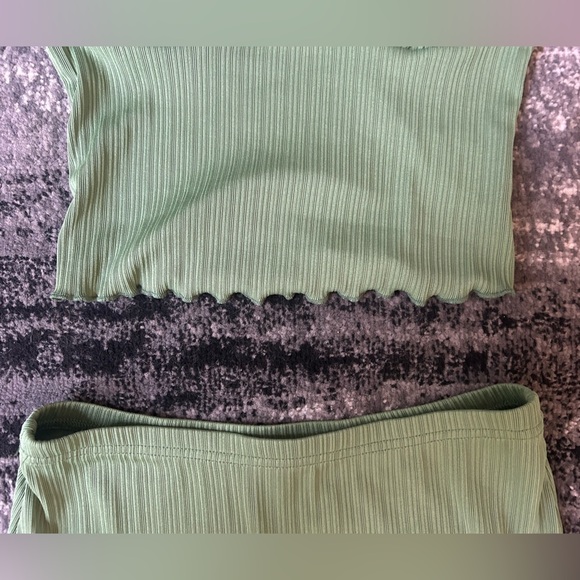 NWT FOREVER21 X SHEIN Ribbed 2-Piece Maxi Skirt Set - Picture 5 of 8